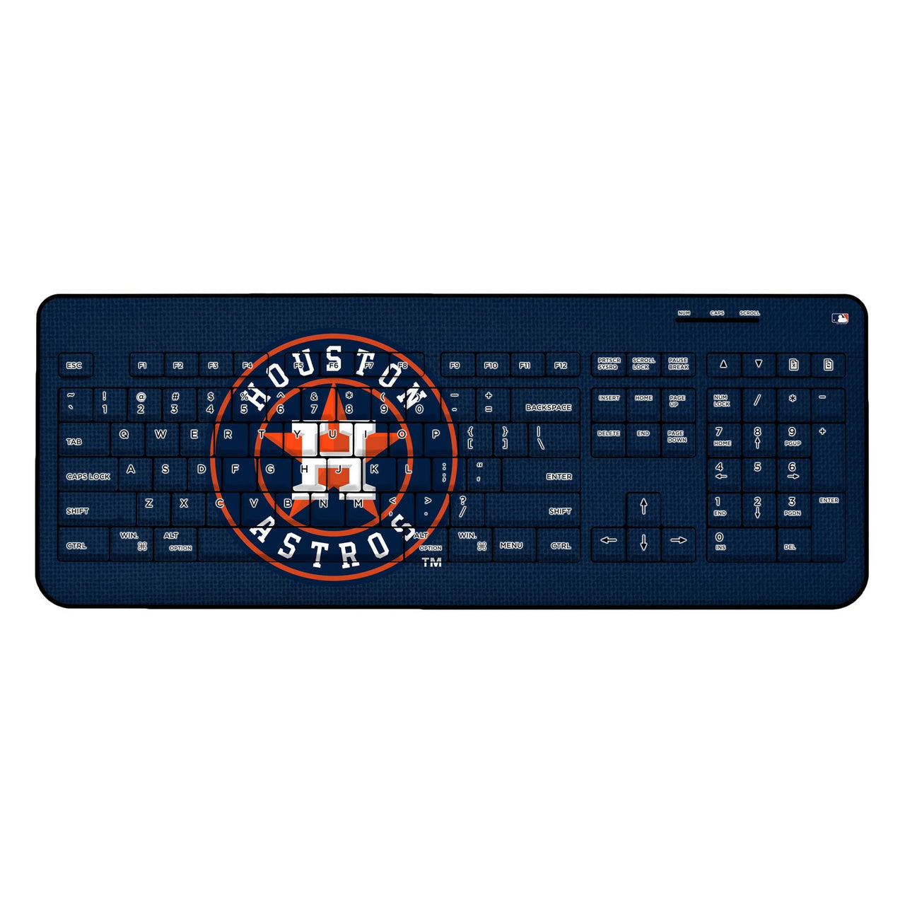 Houston Astros Astros Solid Wireless USB Keyboard-0