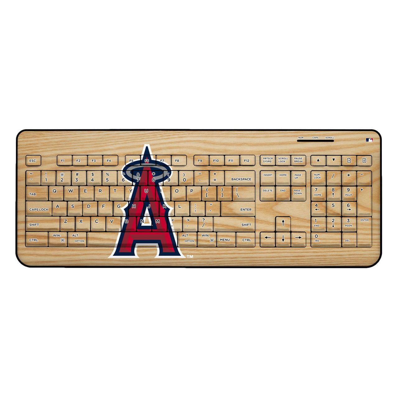 Los Angeles Angels Angels Wood Bat Wireless USB Keyboard-0