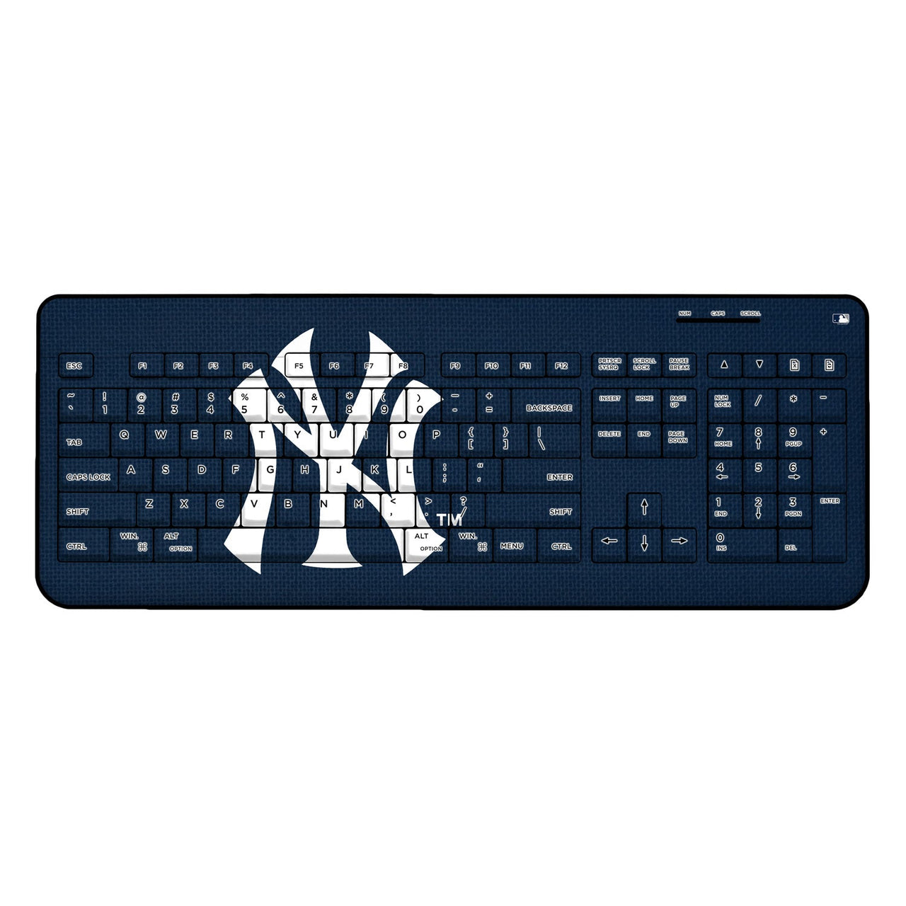 New York Yankees Yankees Solid Wireless USB Keyboard-0