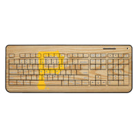 Thumbnail for Pittsburgh Pirates Pirates Wood Bat Wireless USB Keyboard-0