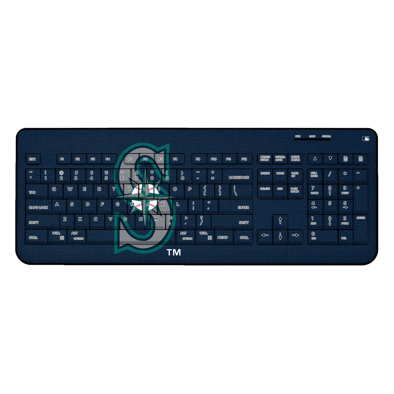 Seattle Mariners Mariners Solid Wireless USB Keyboard-0