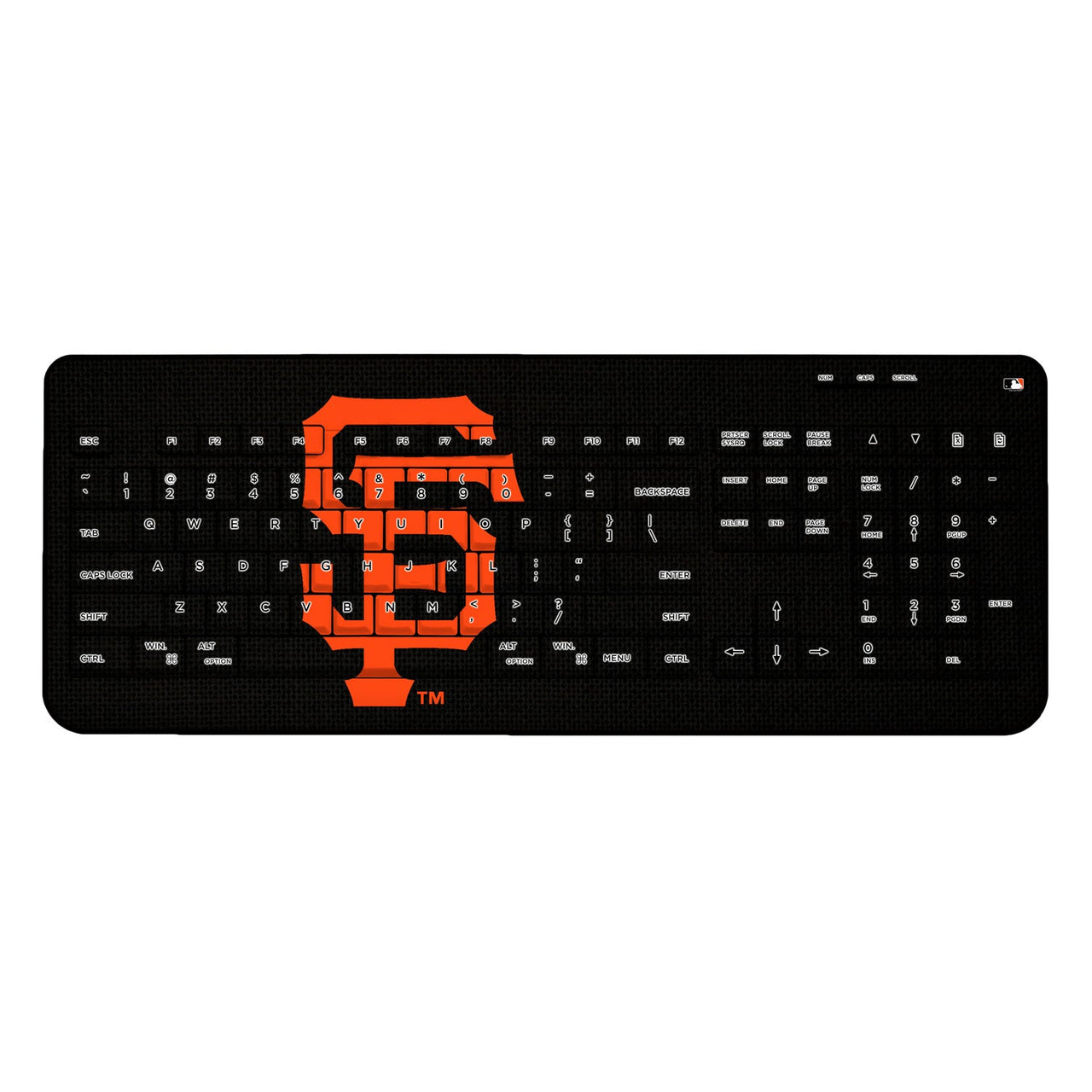 San Fransisco Giants Giants Solid Wireless USB Keyboard-0