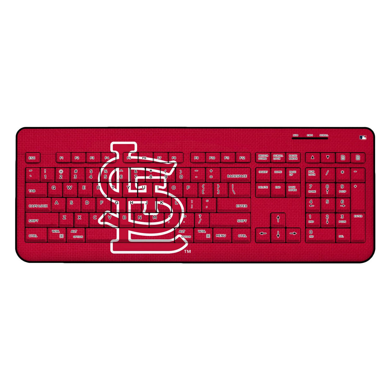 St Louis Cardinals Solid Wireless USB Keyboard-0