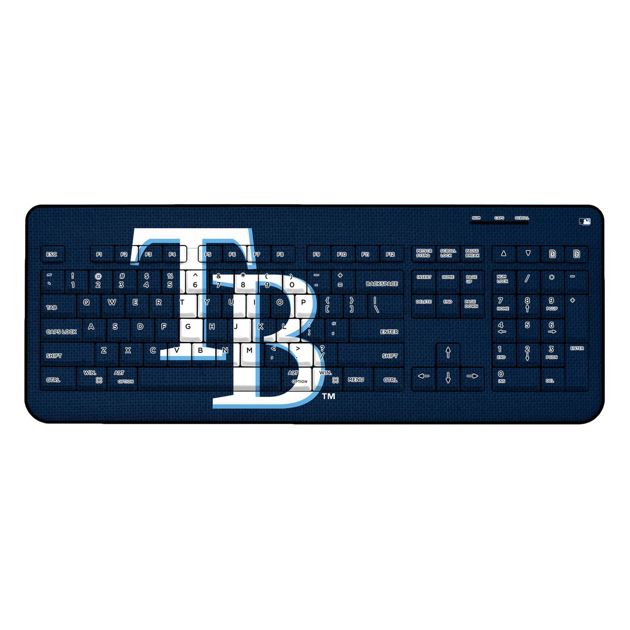 Tampa Bay Rays Rays Solid Wireless USB Keyboard-0