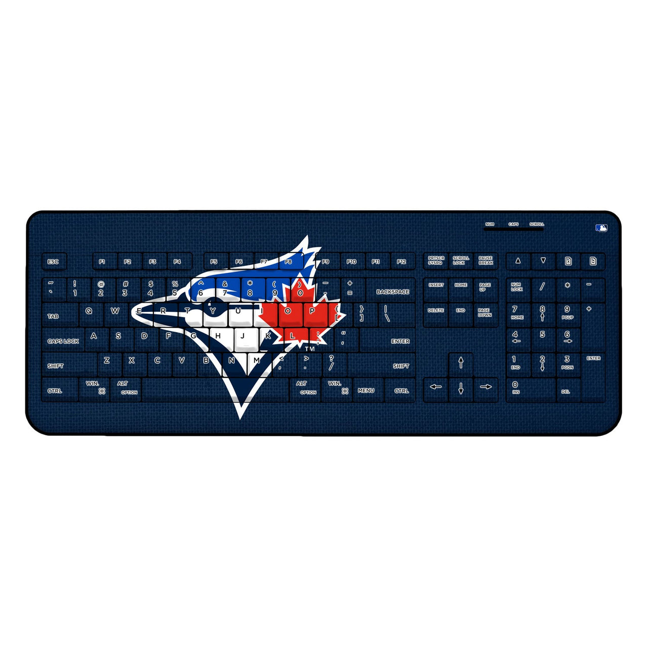 Toronto Blue Jays Solid Wireless USB Keyboard-0