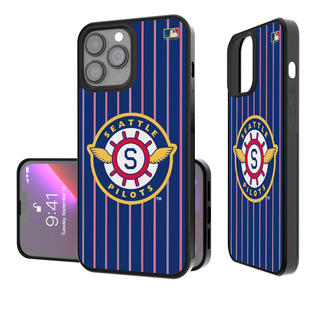 Seattle Pilots 1969 - Cooperstown Collection Pinstripe Bumper Case-0