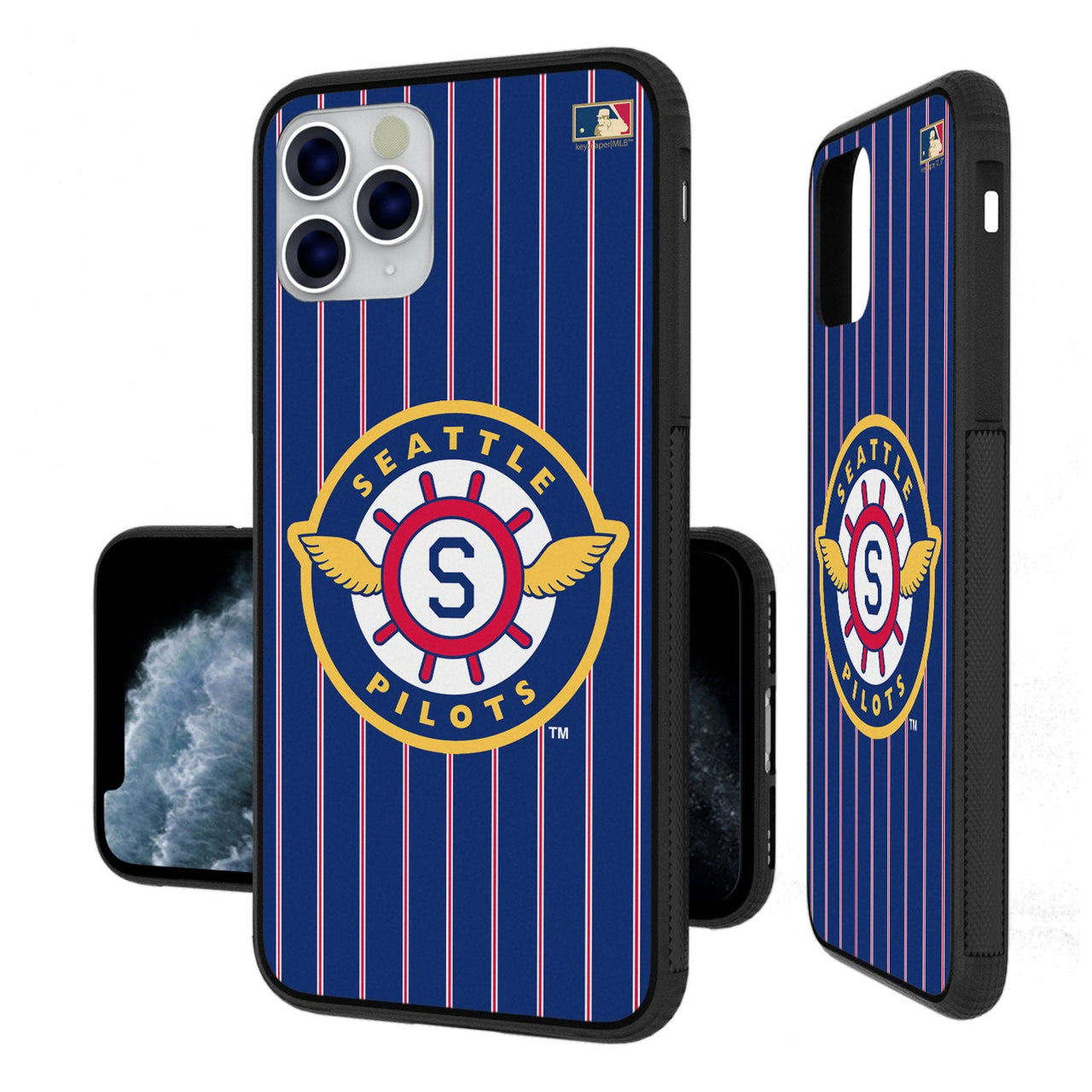 Seattle Pilots 1969 - Cooperstown Collection Pinstripe Bumper Case-7