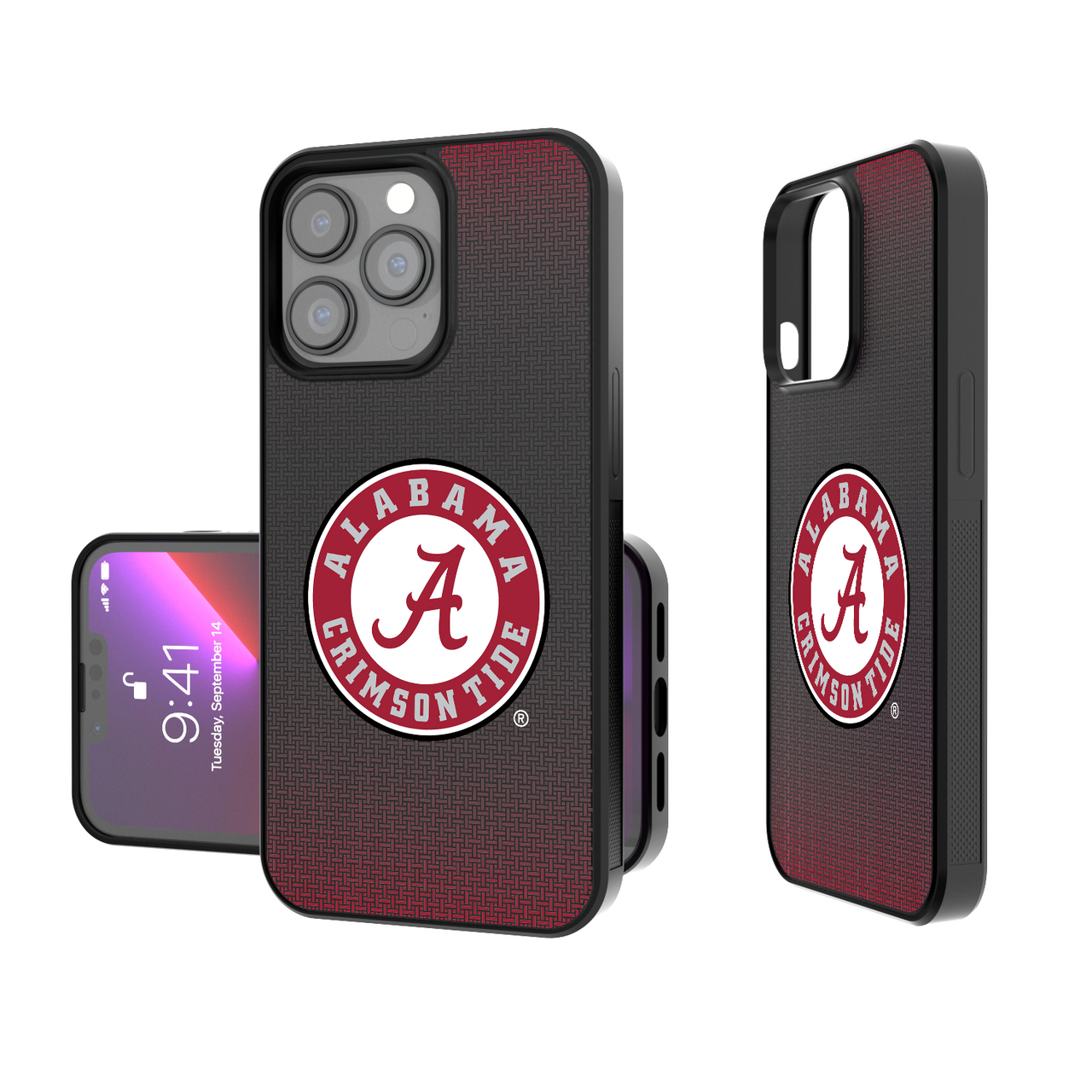 Alabama Crimson Tide Linen Bump Phone Case-0