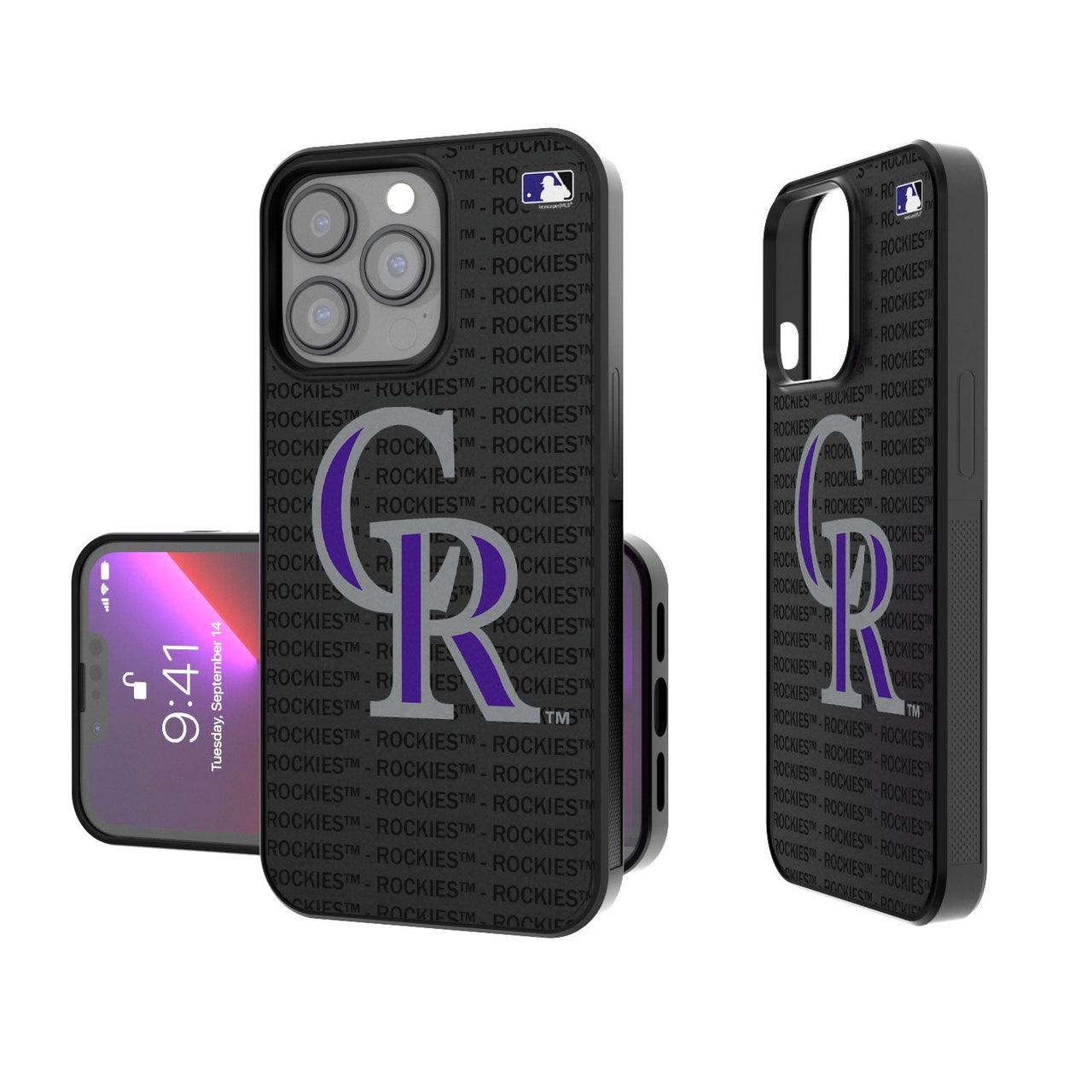 Colorado Rockies Blackletter Bumper Case-0