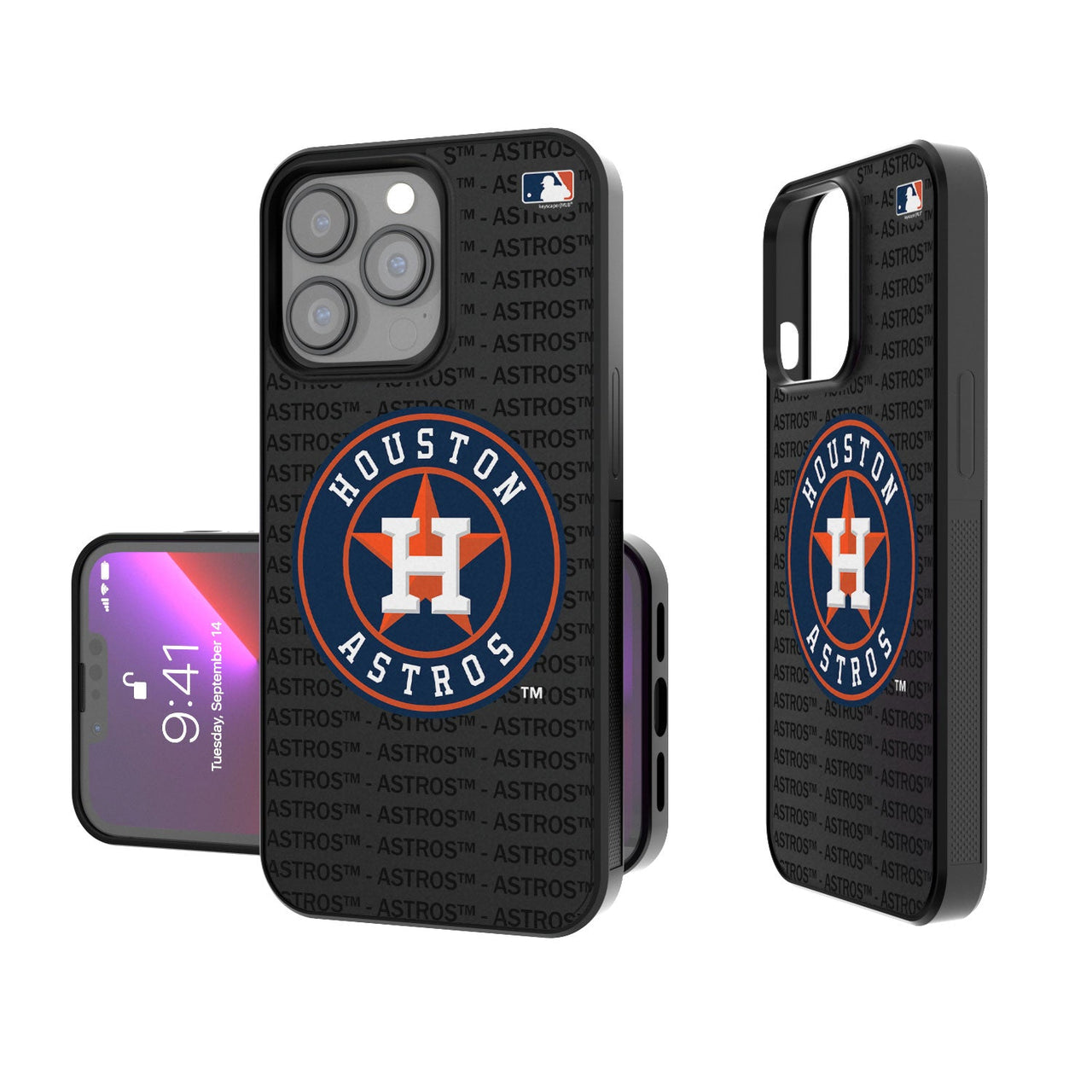 Houston Astros Blackletter Bumper Case-0