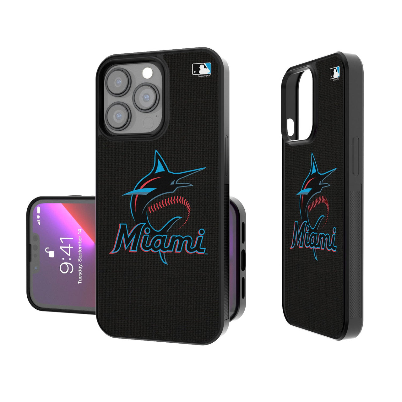 Miami Marlins Solid Bumper Case-0