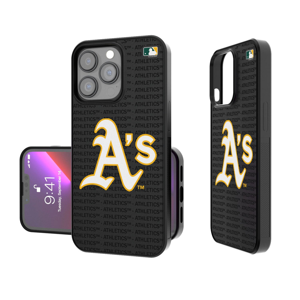 Oakland Athletics Blackletter Bumper Case-0