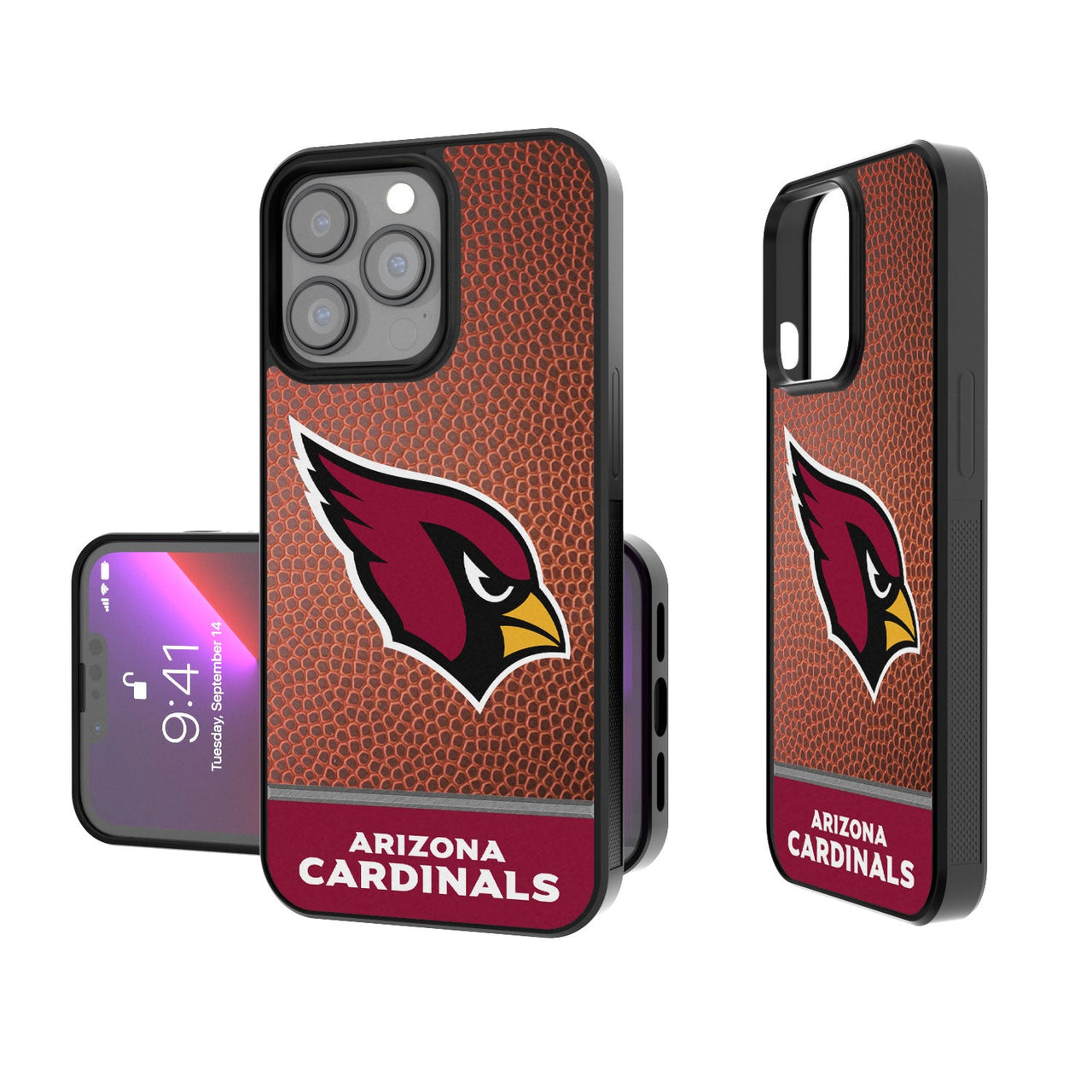 Arizona Cardinals Football Wordmark Bumper Case-0