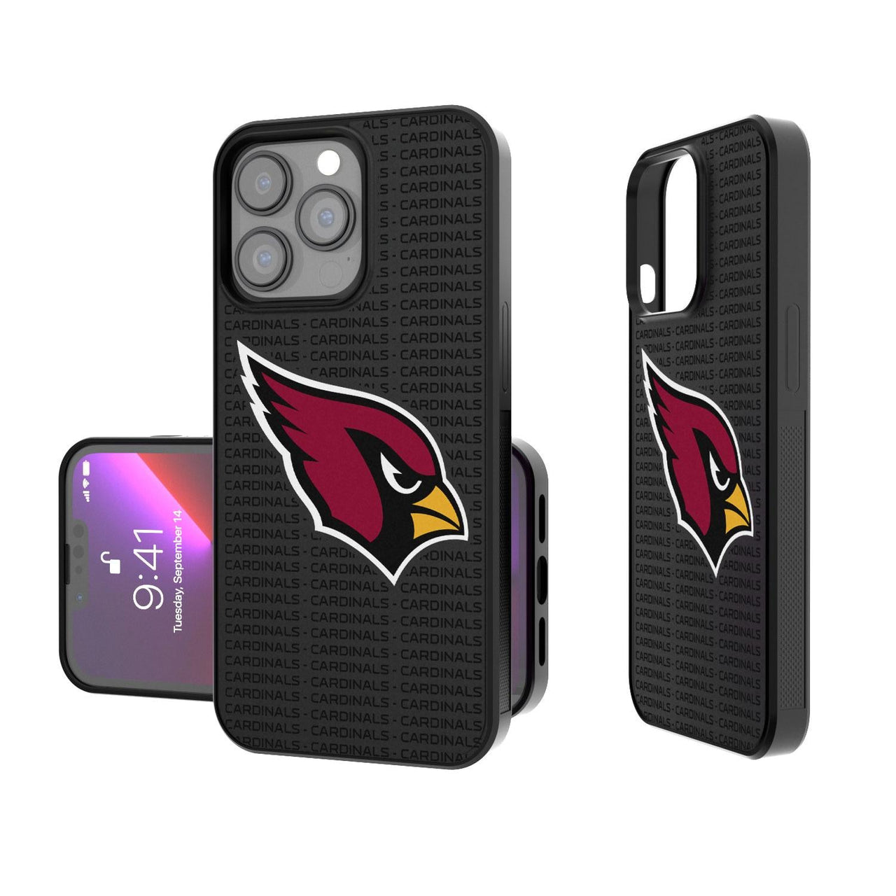 Arizona Cardinals Blackletter Bump Case-0