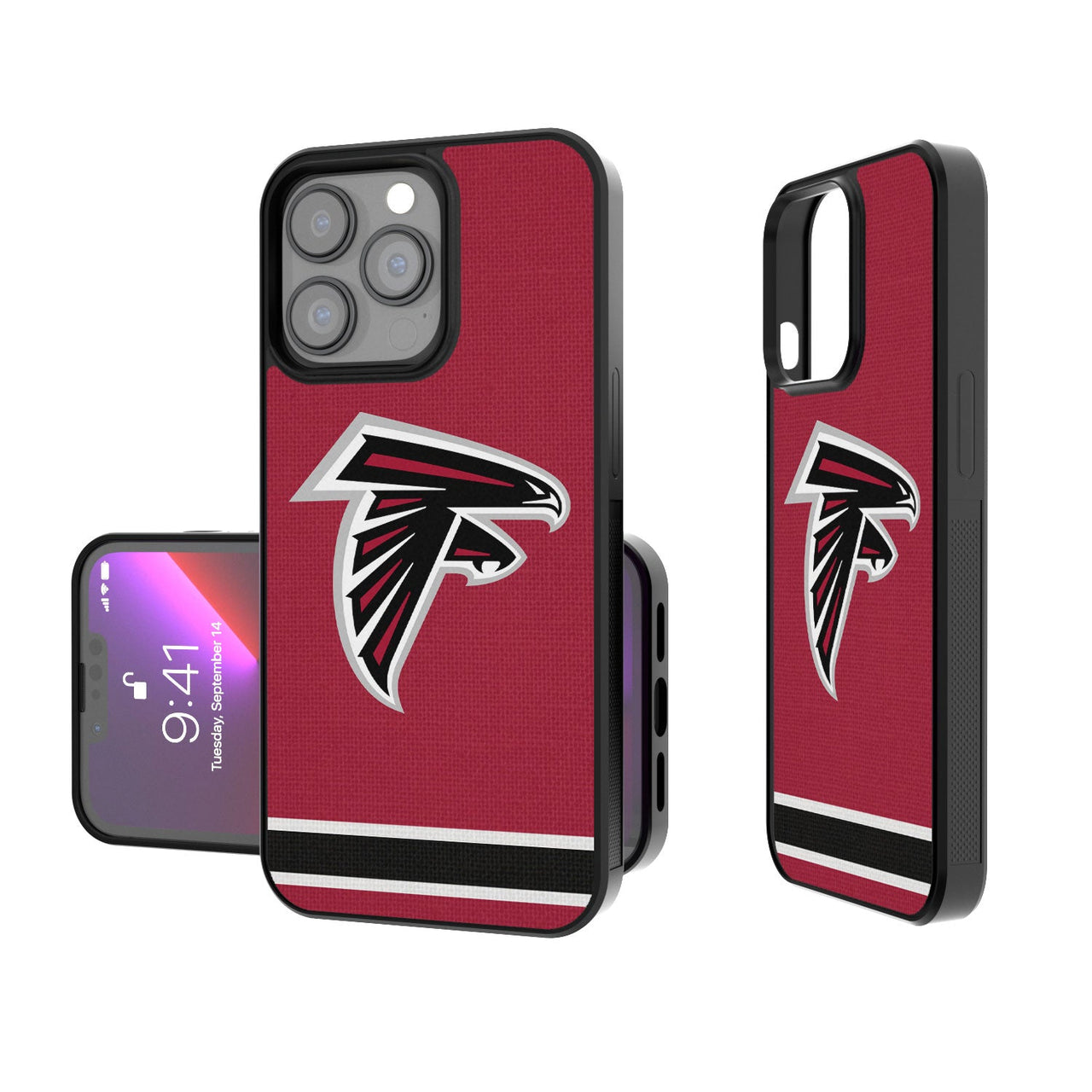 Atlanta Falcons Stripe Bumper Case-0