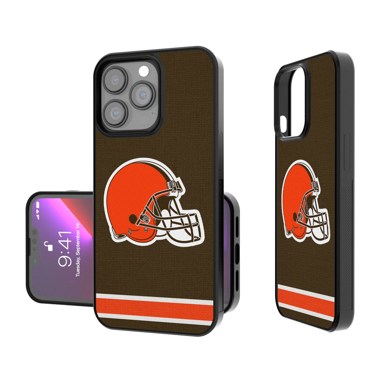 Cleveland Browns Stripe Bumper Case-0