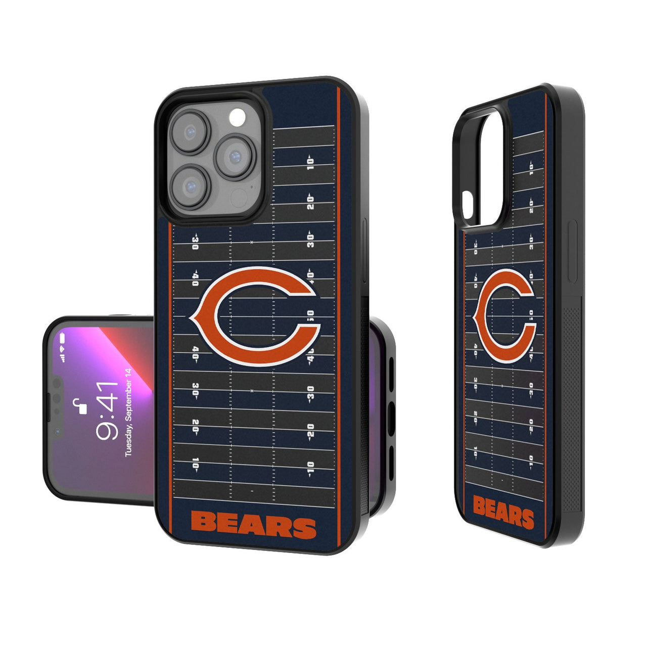 Chicago Bears Football Field Bumper Case-0