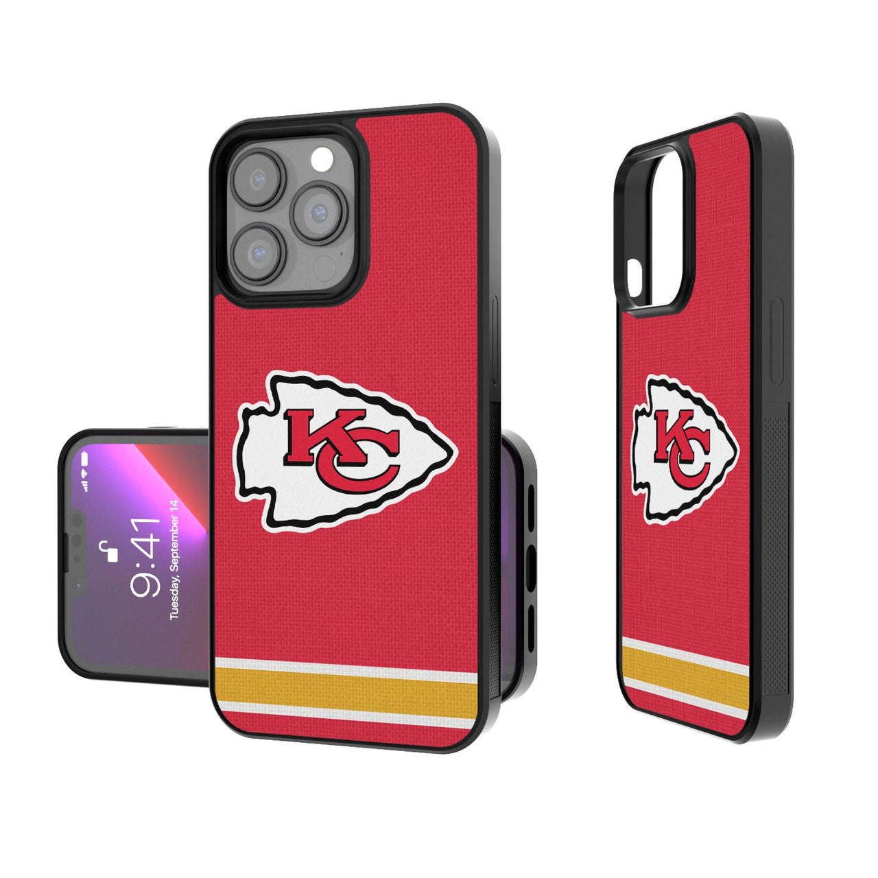 Kansas City Chiefs Stripe Bumper Case-0