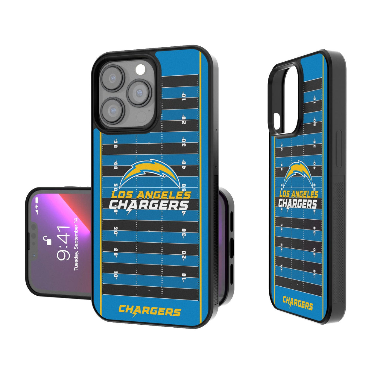 Los Angeles Chargers Football Field Bumper Case-0