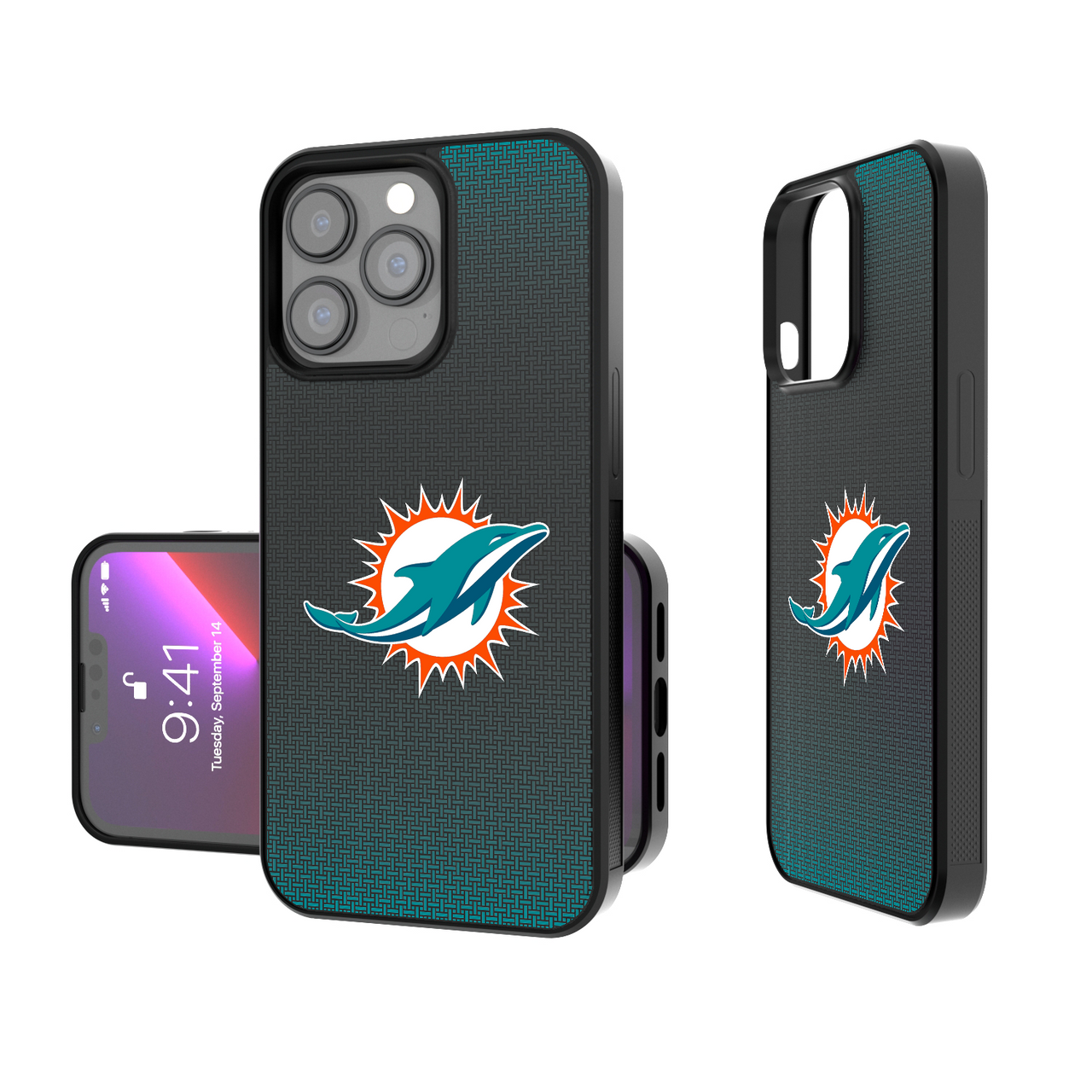 Miami Dolphins Linen Bump Phone Case-0