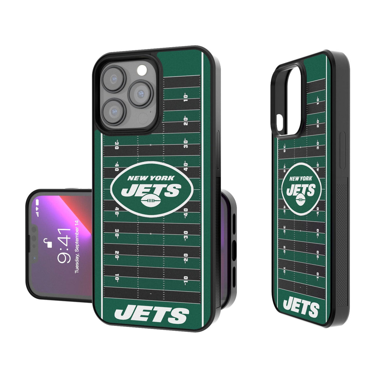 New York Jets Football Field Bumper Case-0