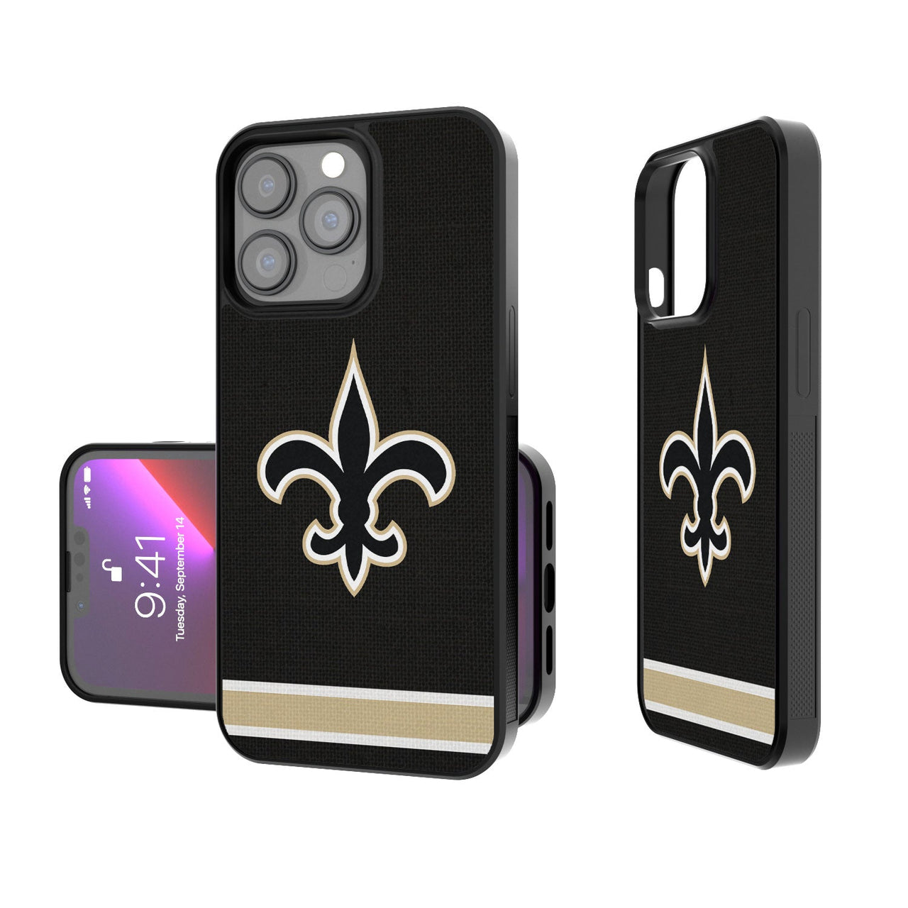 New Orleans Saints Stripe Bumper Case-0