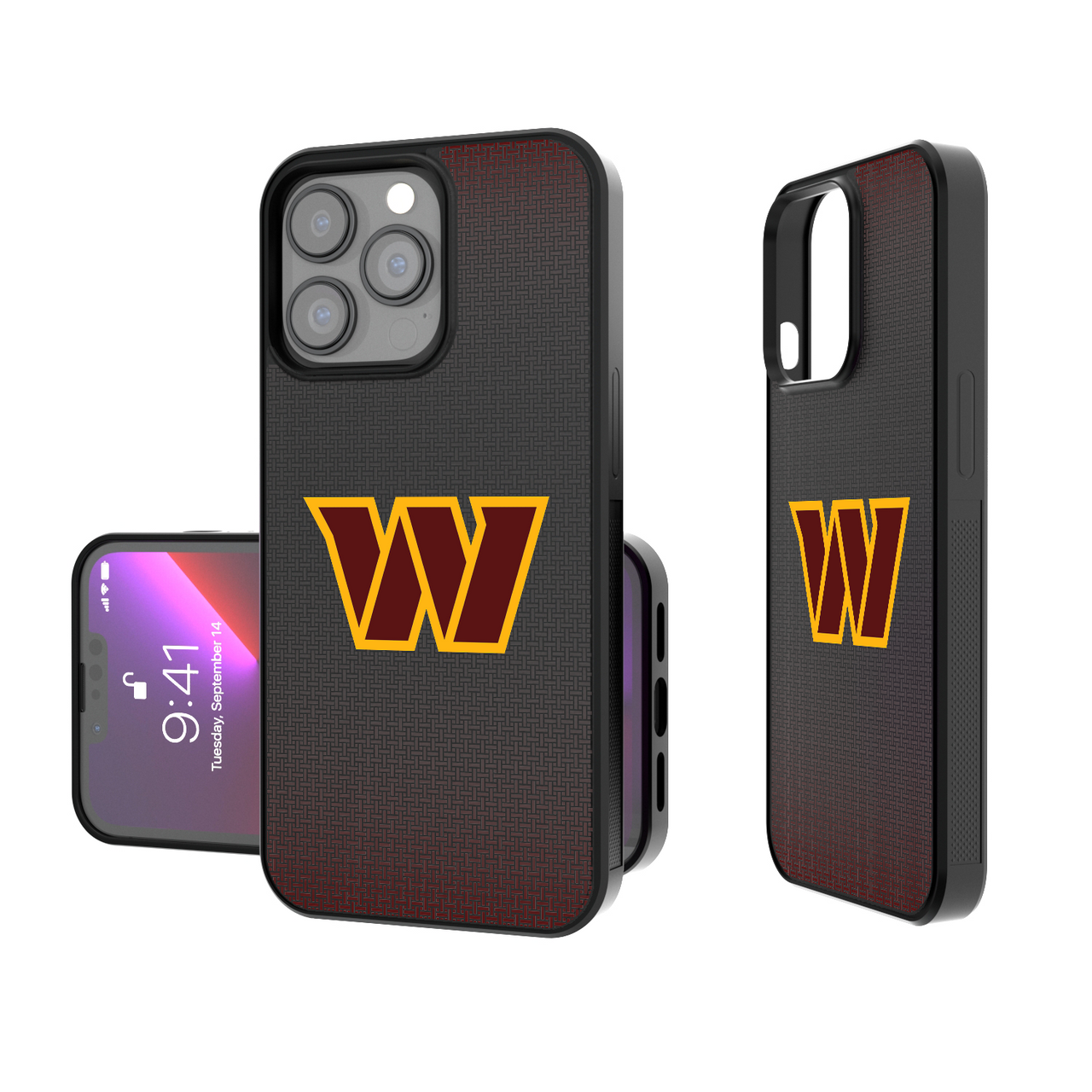 Washington Commanders Linen Bump Phone Case-0