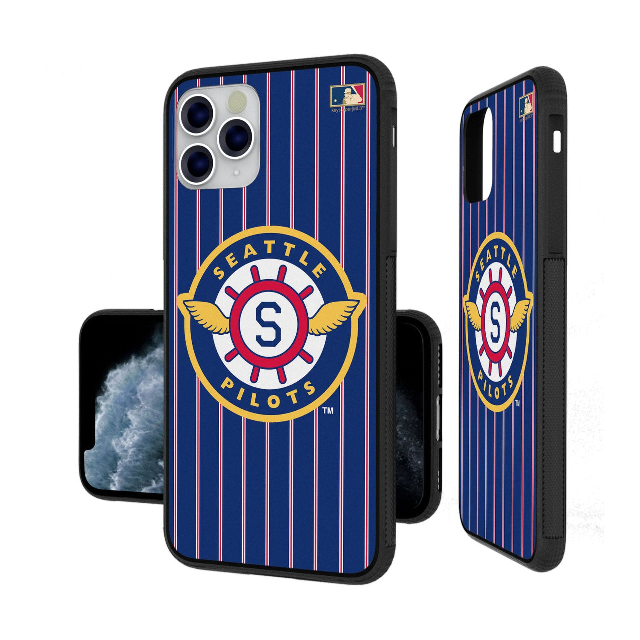 Seattle Pilots 1969 - Cooperstown Collection Pinstripe Bumper Case-8