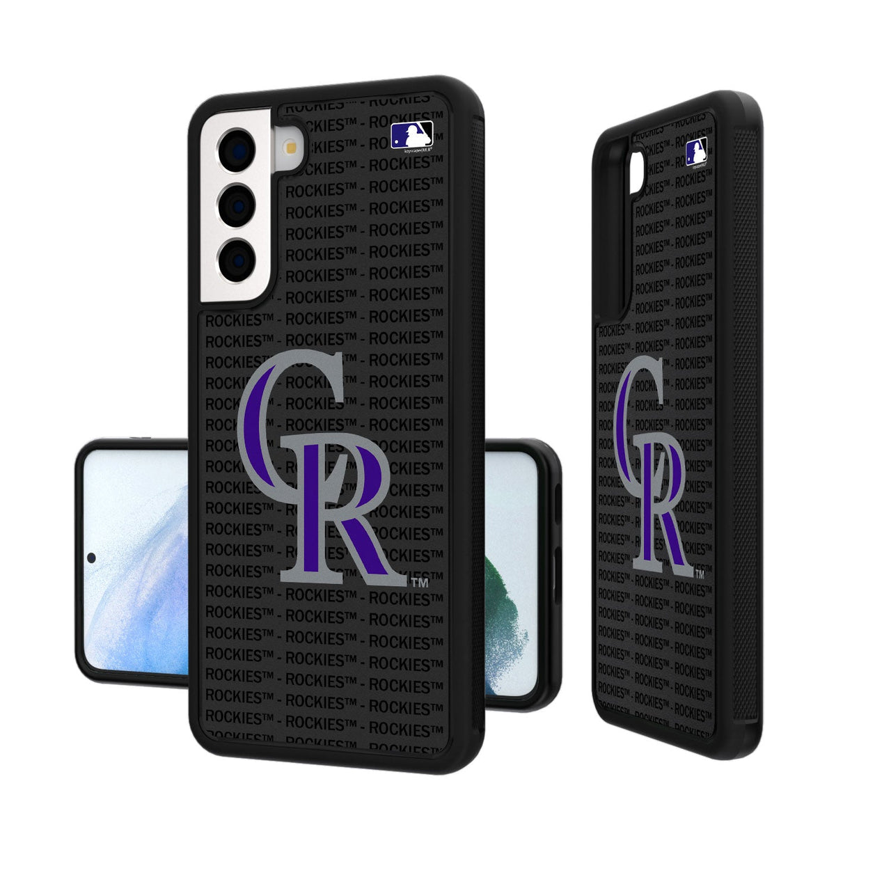 Colorado Rockies Blackletter Bumper Case-19