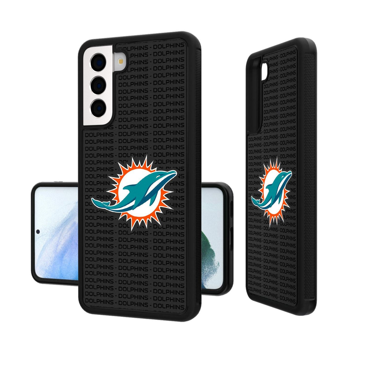 Miami Dolphins Blackletter Bump Case-1