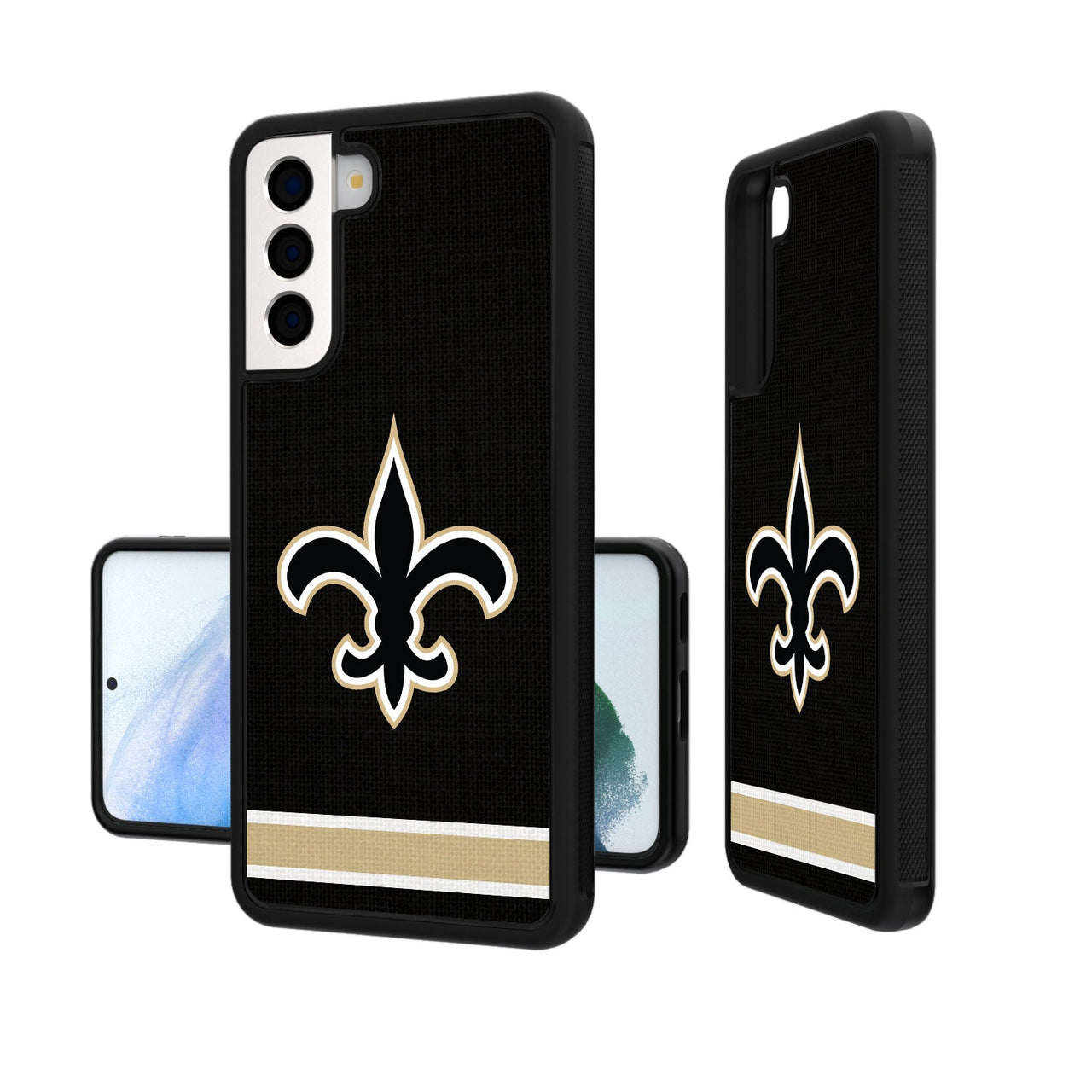 New Orleans Saints Stripe Bumper Case-19