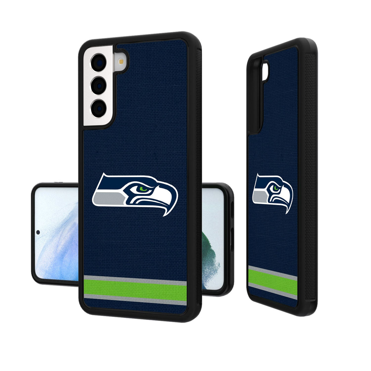 Seattle Seahawks Stripe Bumper Case-19