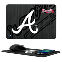 Thumbnail for Atlanta Braves Tilt 15-Watt Wireless Charger and Mouse Pad-0