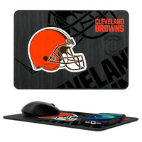 Thumbnail for Cleveland Browns Tilt 15-Watt Wireless Charger and Mouse Pad-0