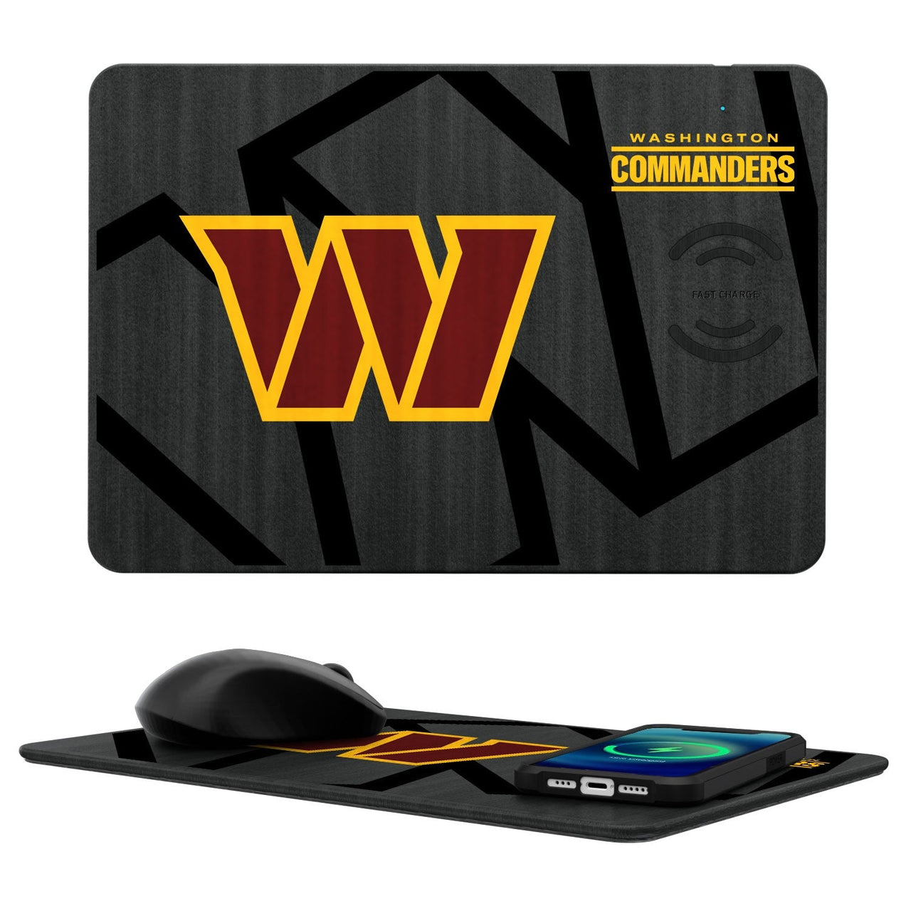 Washington Commanders Tilt 15-Watt Wireless Charger and Mouse Pad-0