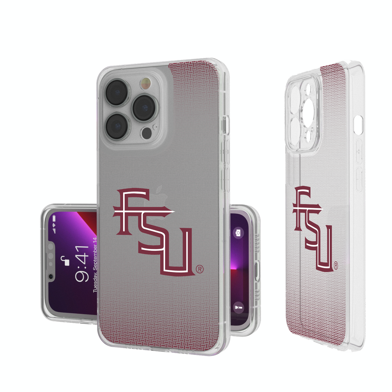 Florida State Seminoles Linen Clear Phone Case-0