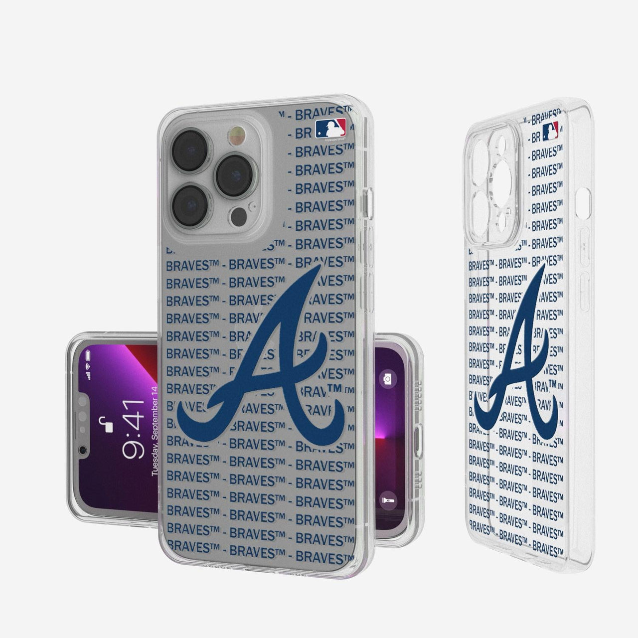 Atlanta Braves Blackletter Clear Case-0