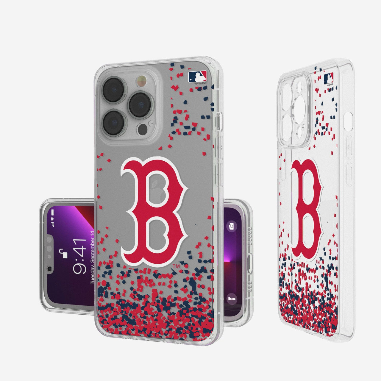 Boston Red Sox Confetti Clear Case-0