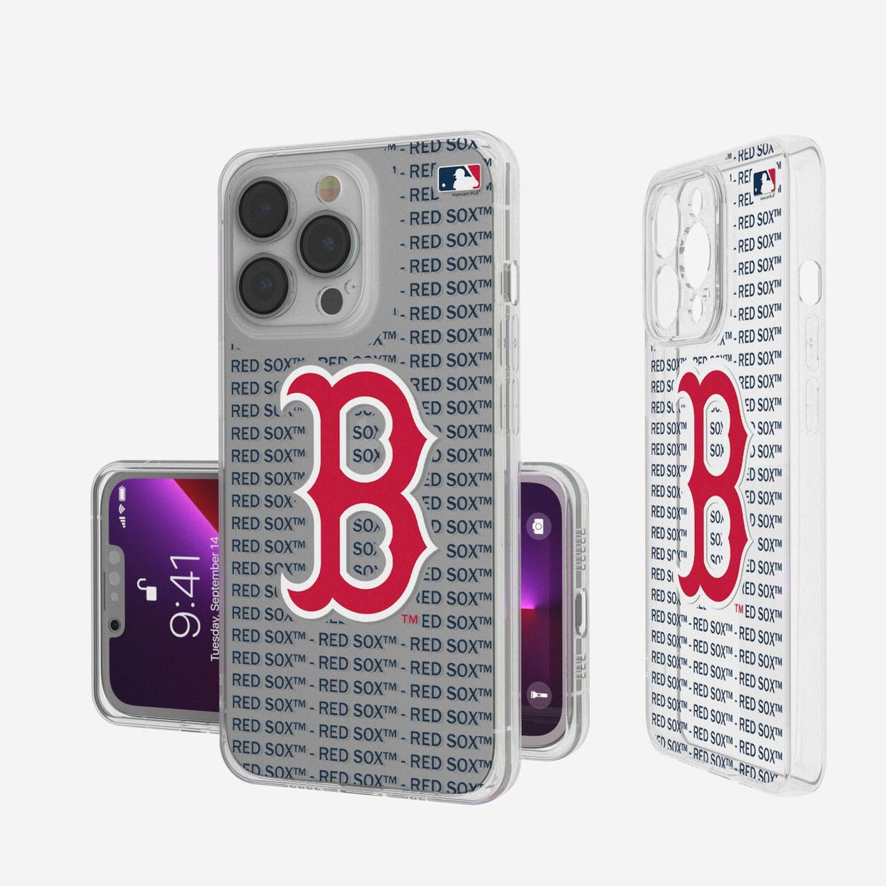 Boston Red Sox Blackletter Clear Case-0