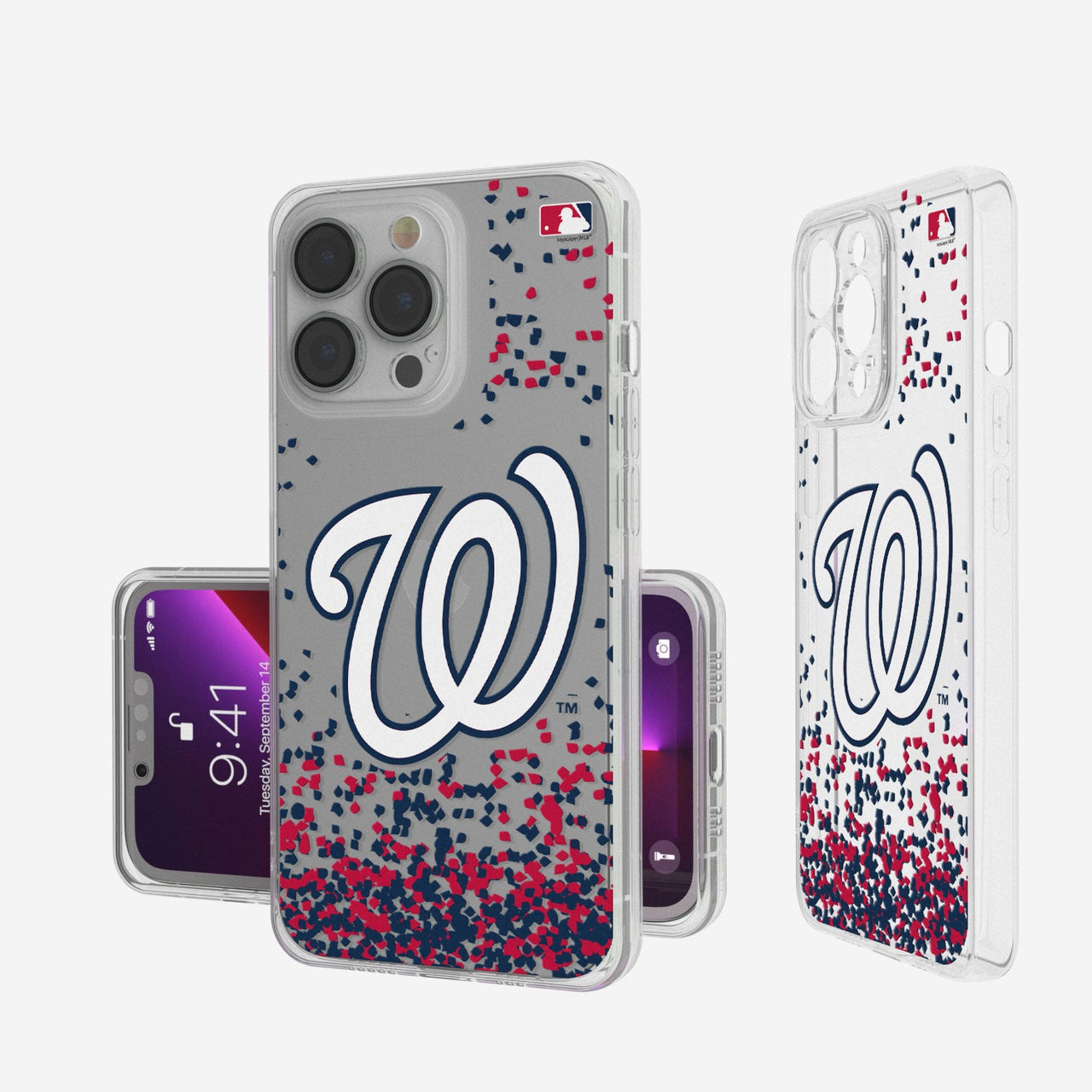 Washington Nationals Confetti Clear Case-0