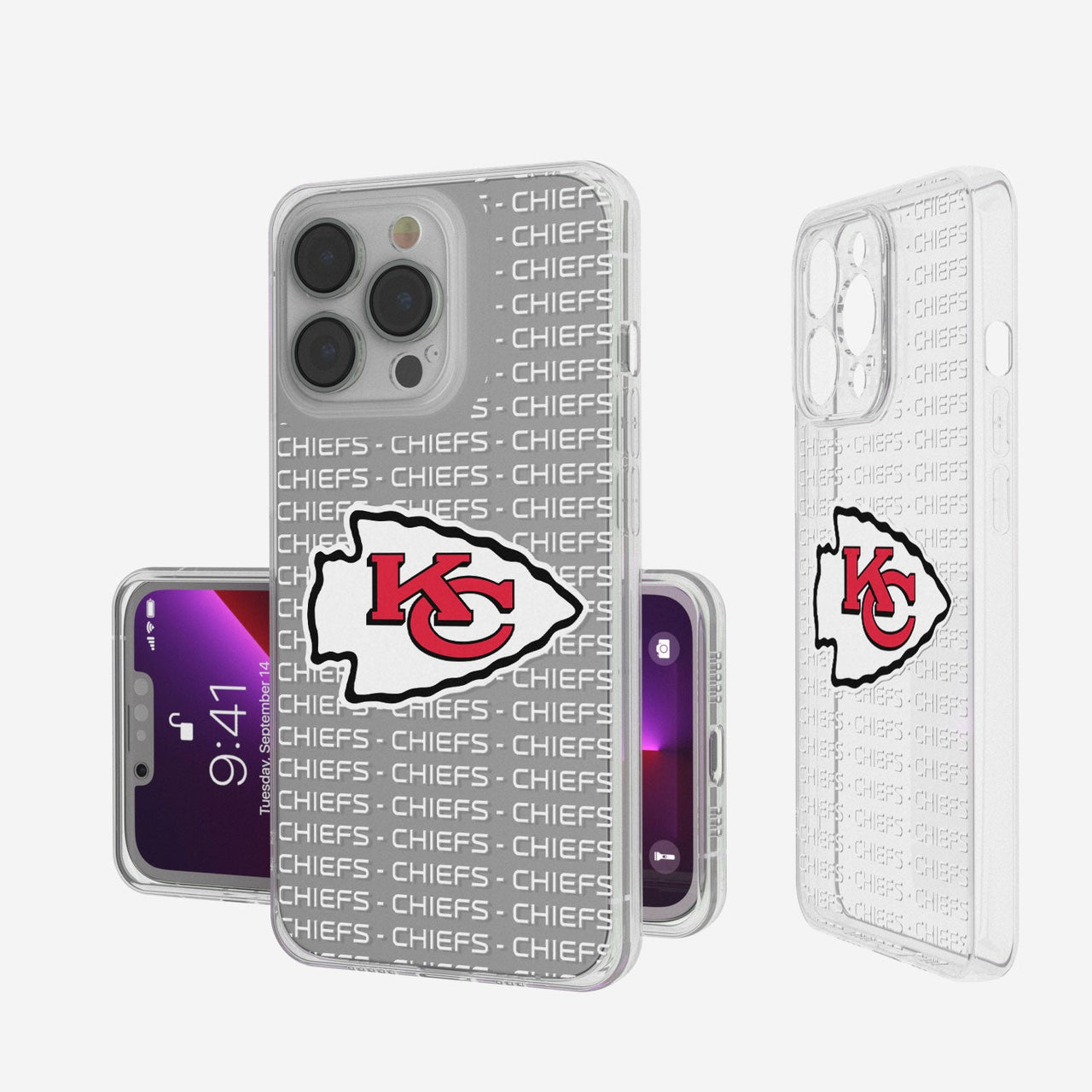 Kansas City Chiefs Blackletter Clear Case-0