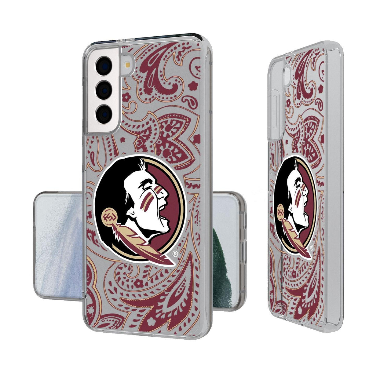 Florida State Seminoles Paisley Clear Case-1