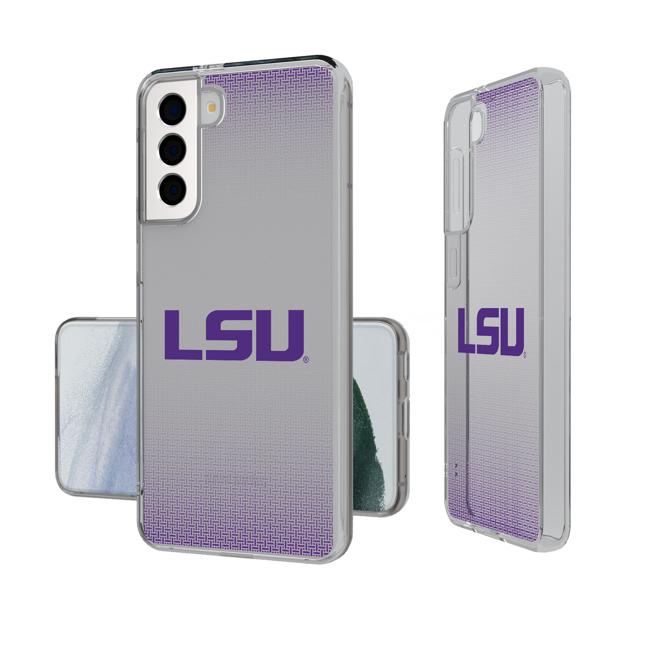 Louisiana State University Tigers Linen Clear Phone Case-1