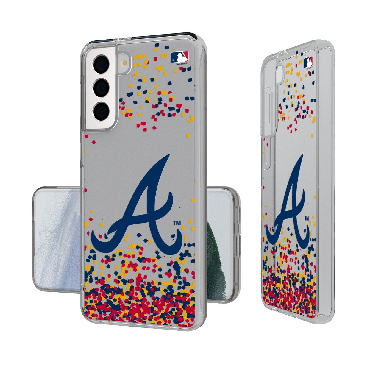 Atlanta Braves Confetti Clear Case-19