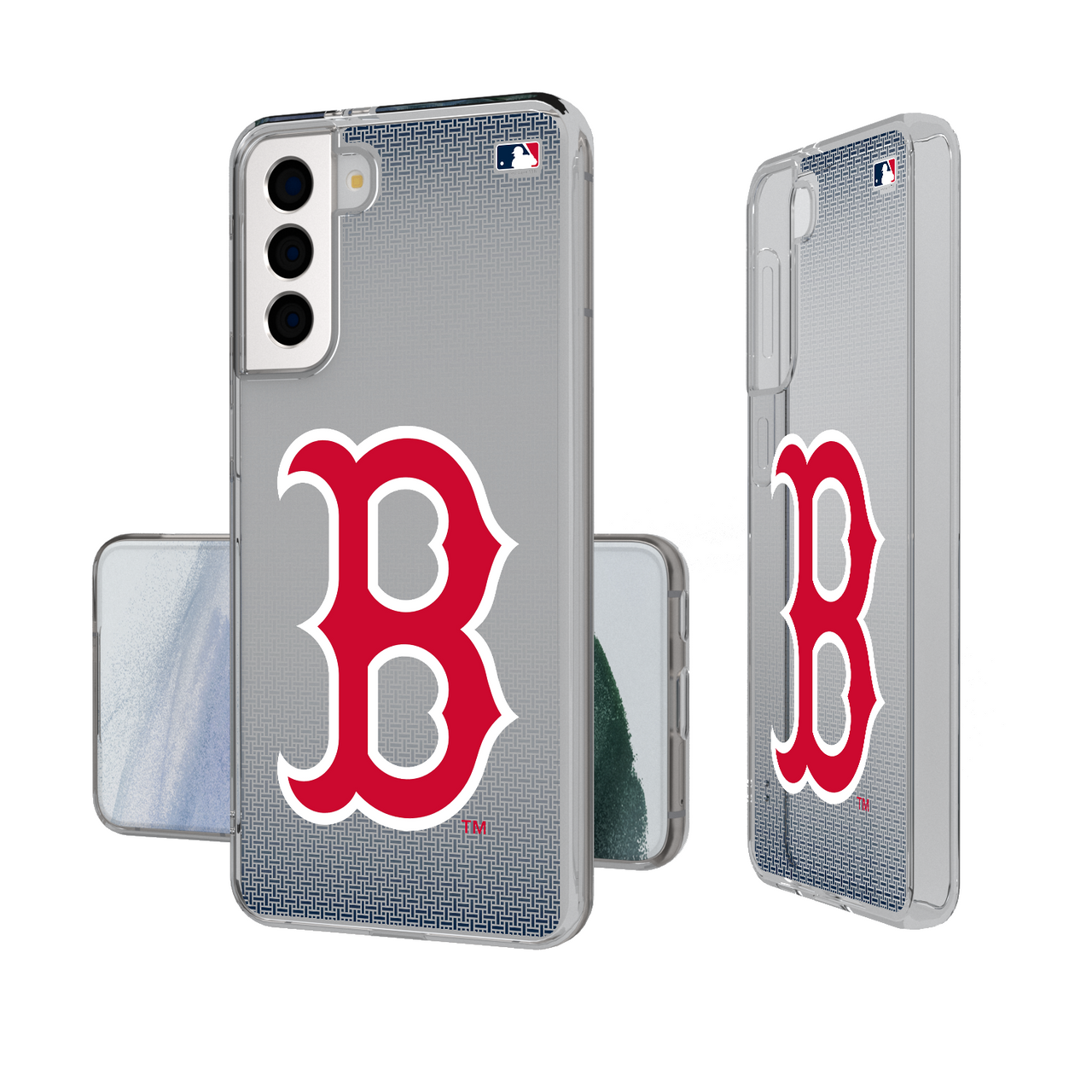 Boston Red Sox Linen Clear Phone Case-1