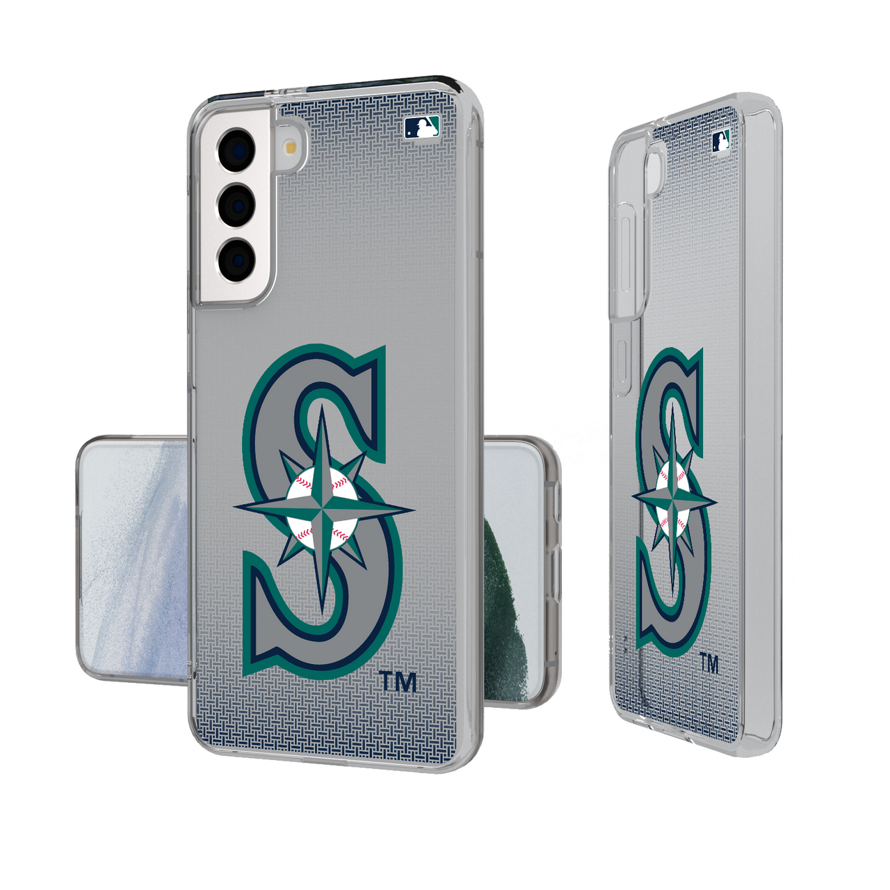 Seattle Mariners Linen Clear Phone Case-1