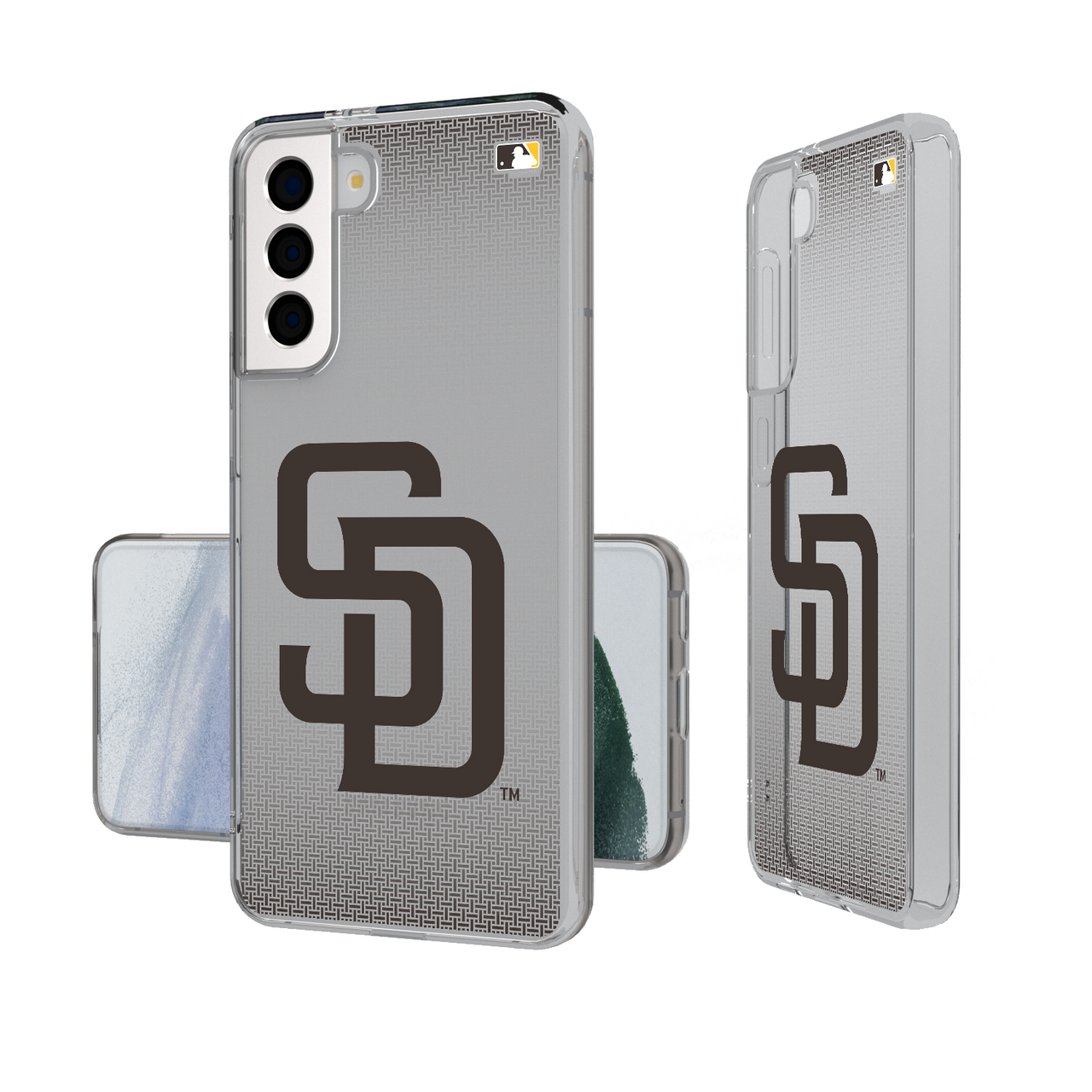 San Diego Padres Linen Clear Phone Case-1