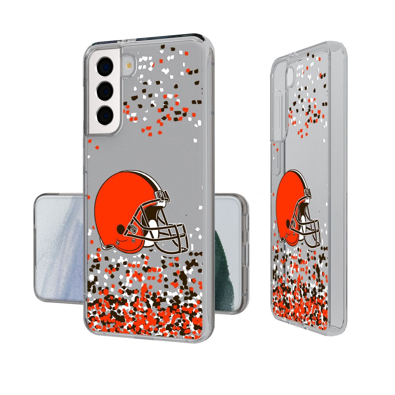 Cleveland Browns Confetti Clear Case-19