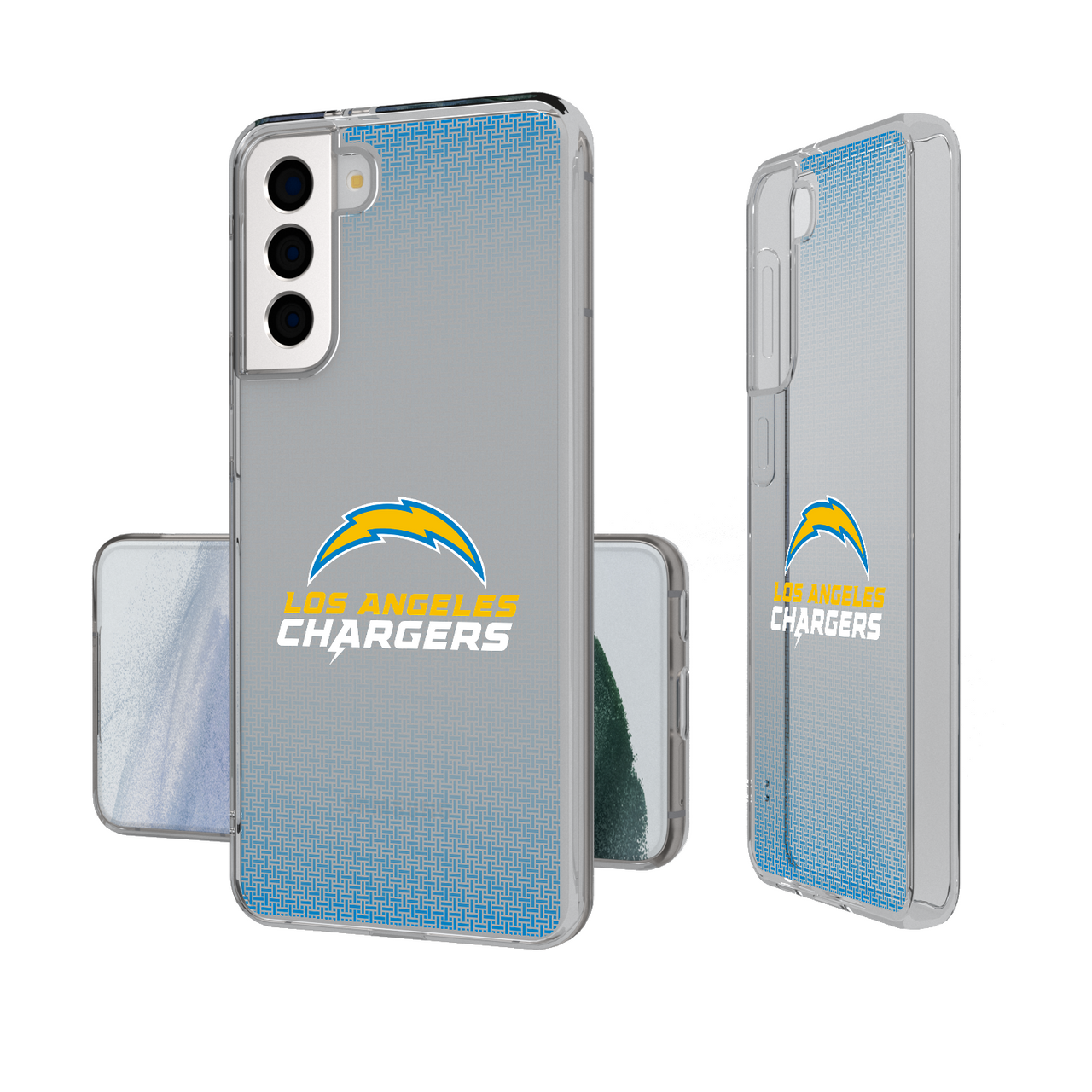 Los Angeles Chargers Linen Clear Phone Case-1