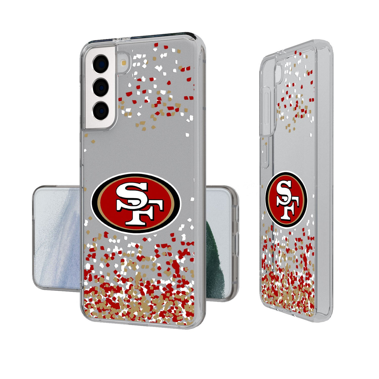 San Francisco 49ers Confetti Clear Case-19